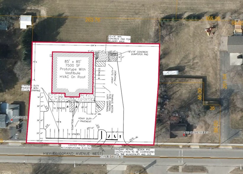 436 W Grand Ave, Rosholt, WI for sale - Site Plan - Image 2 of 2