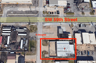 6008 S Douglas Ave, Oklahoma City, OK - aerial  map view