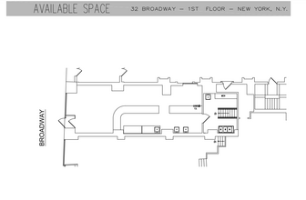 32 Broadway, New York, NY for rent Floor Plan- Image 1 of 2