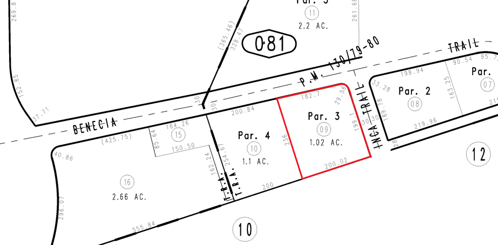 Benicia Trail, Yucca Valley, CA for rent - Plat Map - Image 1 of 2