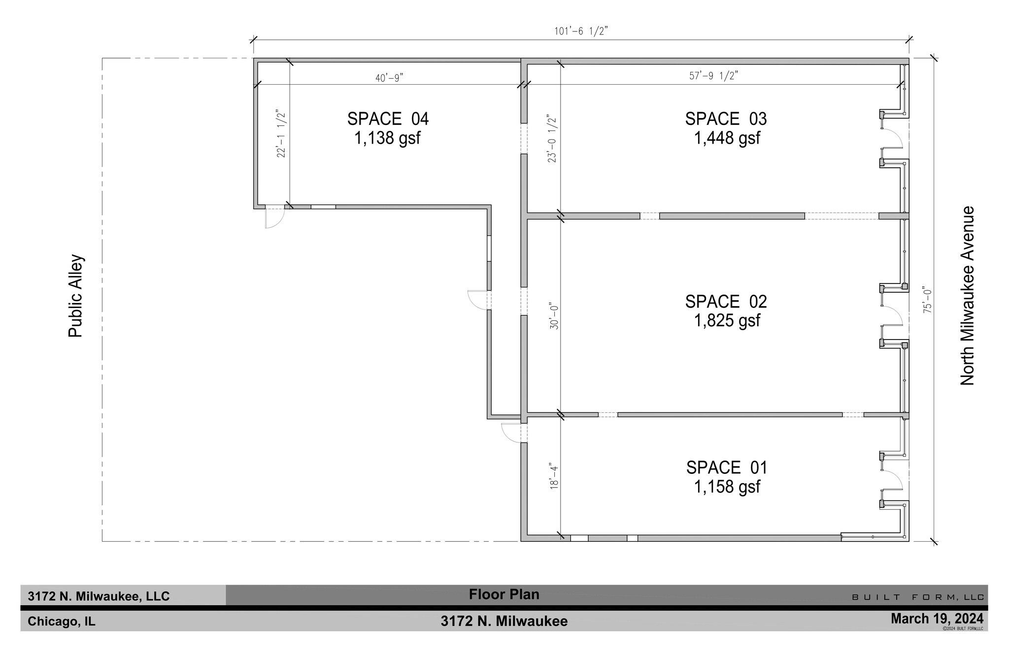 3170-3174 N Milwaukee Ave, Chicago, IL to rent Site Plan- Image 1 of 2
