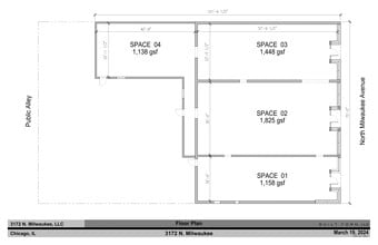 3170-3174 N Milwaukee Ave, Chicago, IL to rent Site Plan- Image 1 of 2