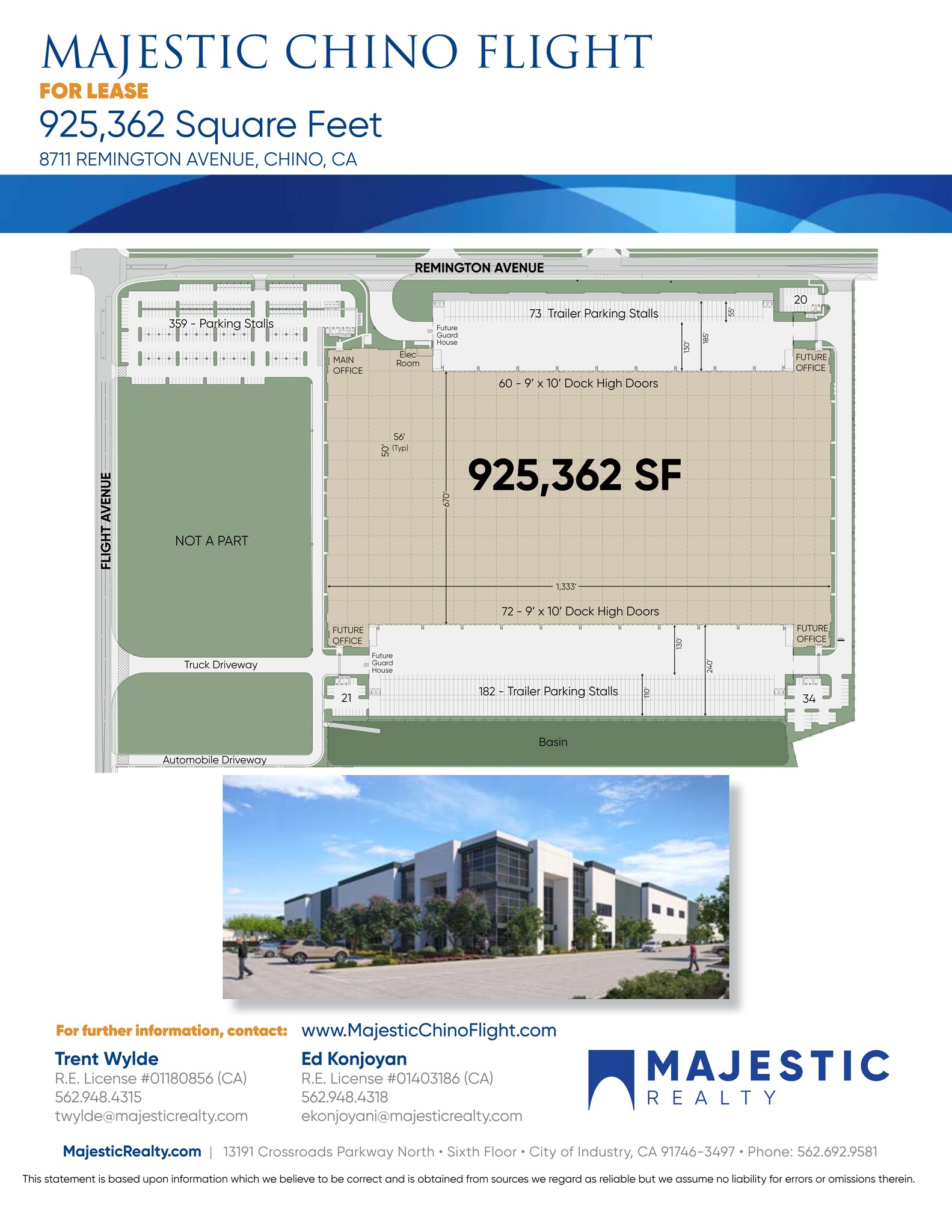 8711 Remington Ave, Chino, CA for rent Site Plan- Image 1 of 1