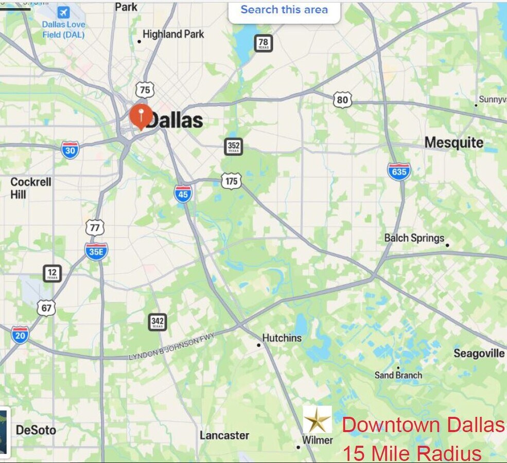 I45 & Mars Road, Wilmer 75172 Land I45& Mars Rd, 340 acres Zoned