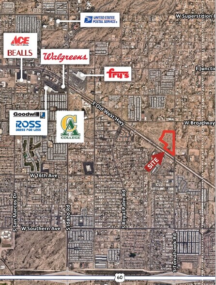 Old West Highway & Tomahawk Rd, Apache Junction, AZ for sale - Aerial - Image 2 of 3