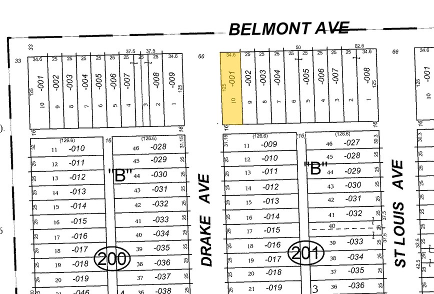 3523-3525 W Belmont Ave, Chicago, IL for sale - Plat Map - Image 2 of 2