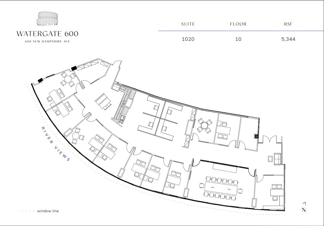 600 New Hampshire Ave NW, Washington, DC to rent Floor Plan- Image 1 of 1