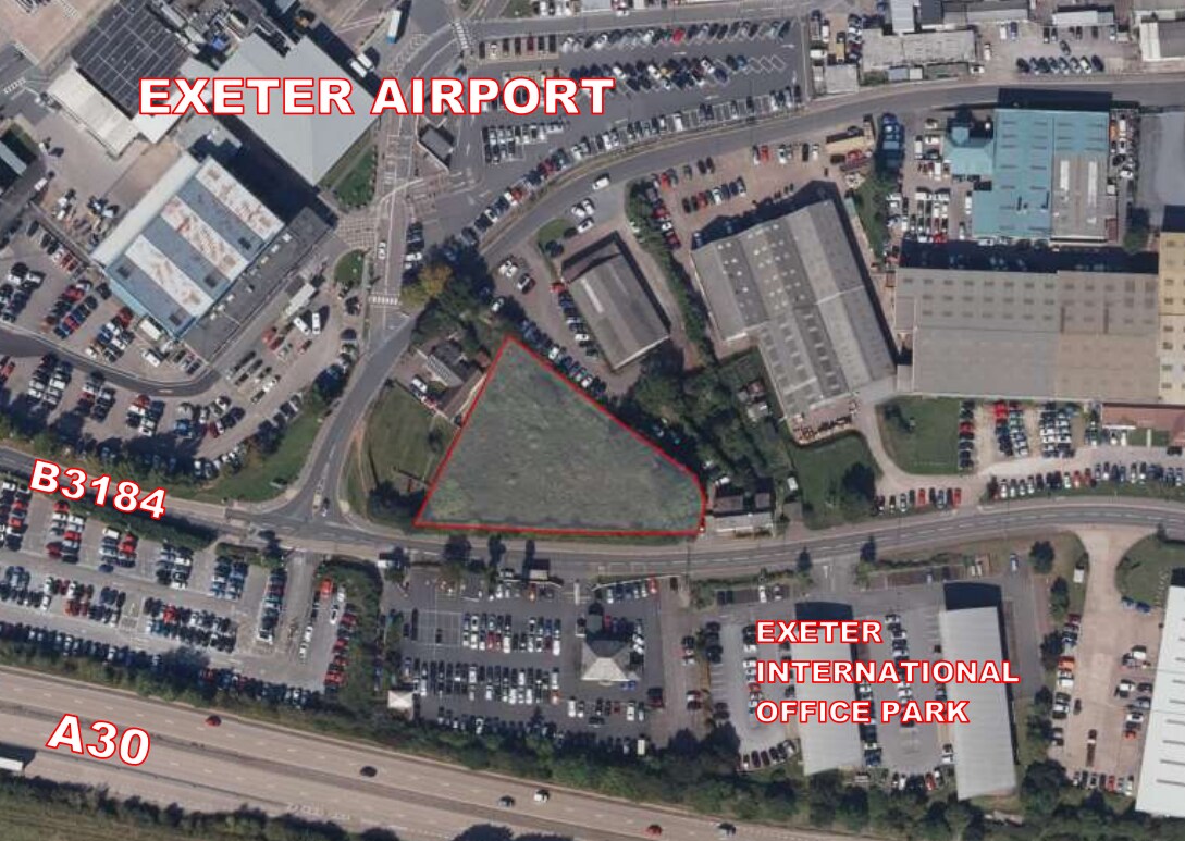 B3184 Land Adjacent To, Clyst Honiton for sale Aerial- Image 1 of 1