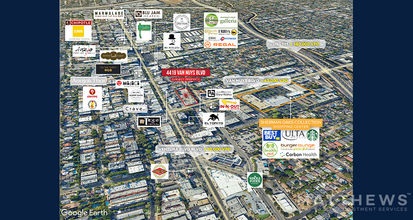 4419 Van Nuys Blvd, Sherman Oaks, CA - AERIAL  map view