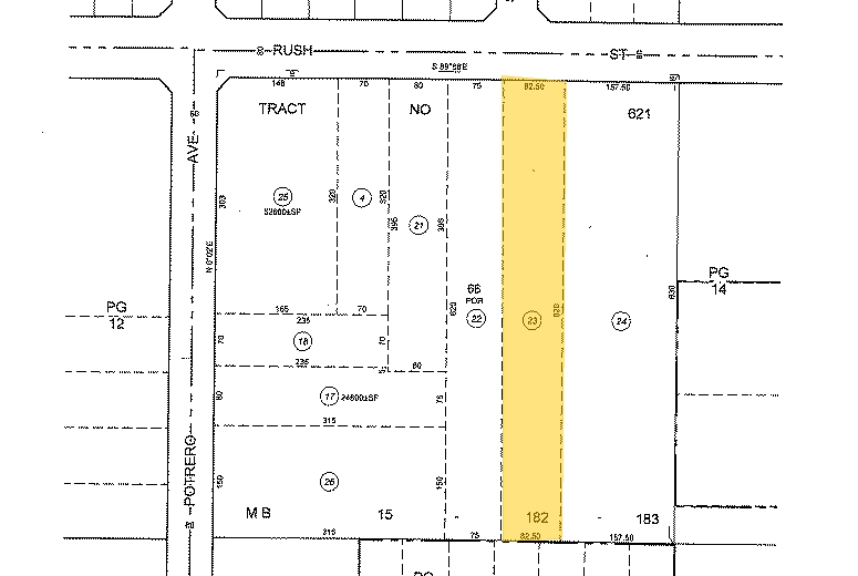 9848 Rush St, South El Monte, CA for rent - Plat Map - Image 2 of 2