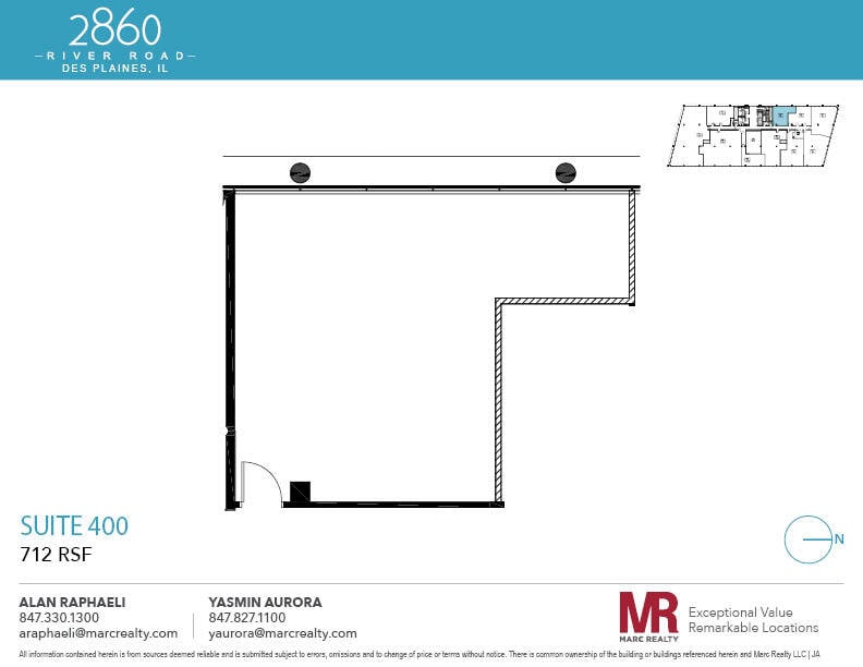 2860 S River Rd, Des Plaines, IL to rent Floor Plan- Image 1 of 4