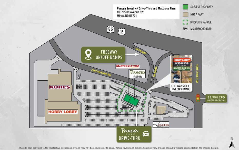 1807 22nd Ave SW, Minot, ND for sale - Site Plan - Image 2 of 4