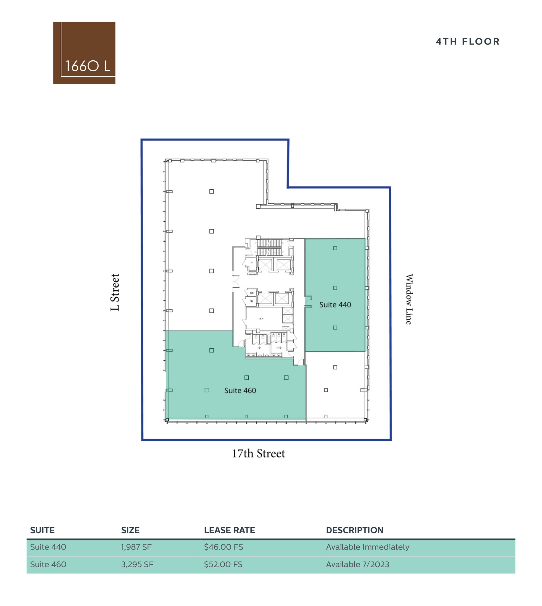 1660 L St NW, Washington, DC to rent Floor Plan- Image 1 of 2