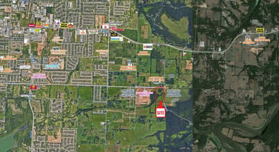 Don Tyson Pkwy & Horn Ln, Springdale, AR - aerial  map view