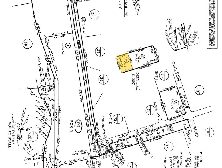 9280 Mast Blvd, Santee, CA to rent - Plat Map - Image 2 of 8