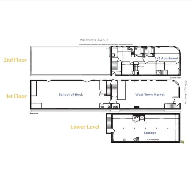 1934 W Chicago Ave, Chicago, IL for sale - Floor Plan - Image 2 of 6