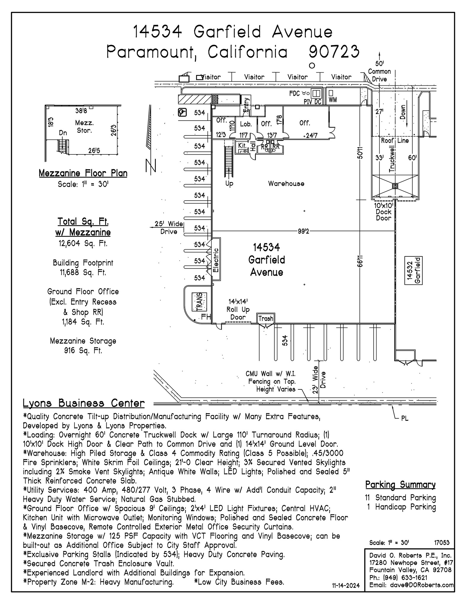 14512-14518 Garfield Ave, Paramount, CA for rent Site Plan- Image 1 of 1