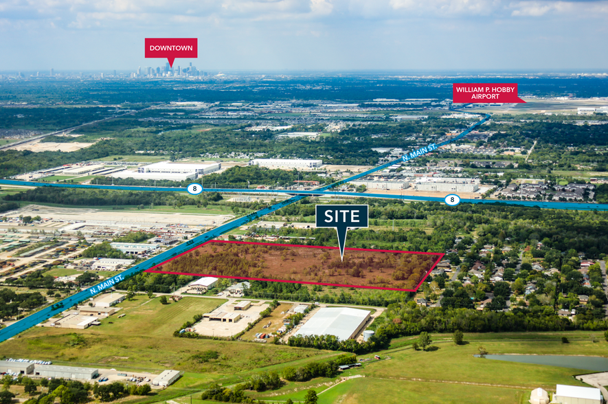 0 N. Main St., Pearland, TX for sale - Aerial - Image 1 of 2