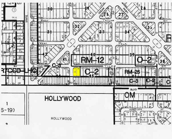 5845 Hollywood Blvd, Hollywood, FL for sale - Plat Map - Image 1 of 1