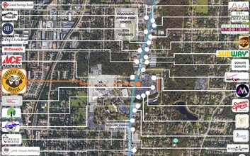 1500 N College Ave, Fayetteville, AR - aerial  map view