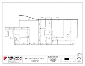 300 Galleria Officentre, Southfield, MI to rent Floor Plan- Image 2 of 3