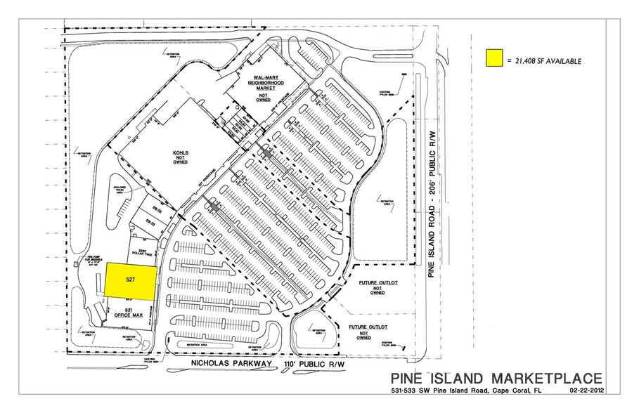 519-531 SW Pine Island Rd, Cape Coral, FL for sale - Site Plan - Image 1 of 1