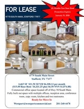 4779-4781 S Main St, Stafford, TX to rent Interior Photo- Image 1 of 2