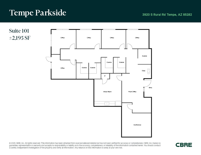 3920 S Rural Rd, Tempe, AZ to rent Floor Plan- Image 1 of 6