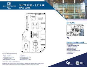 1099 18th St, Denver, CO for rent Floor Plan- Image 1 of 3