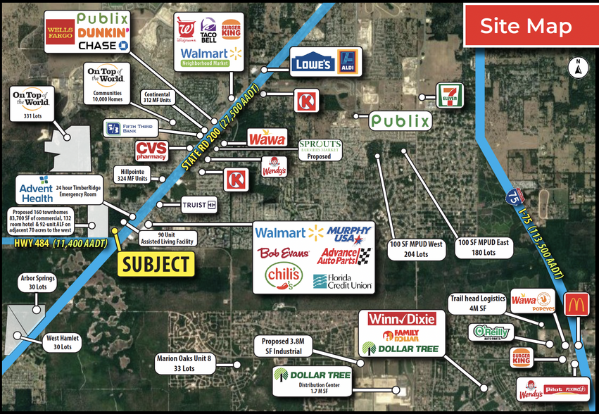 NWC of SR 200 & Hwy 484, Ocala, FL for rent - Building Photo - Image 2 of 2