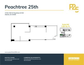 1718-1720 NW Peachtree St, Atlanta, GA for rent Site Plan- Image 1 of 1