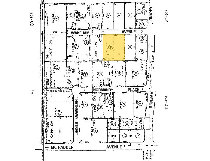 1300 E Wakeham Ave, Santa Ana, CA for rent - Plat Map - Image 3 of 4