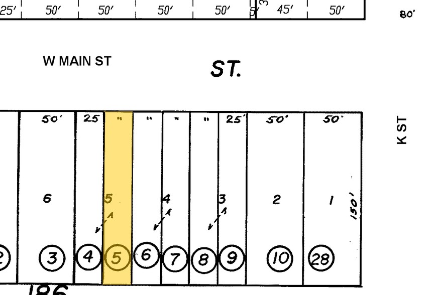 434 W Main St, Merced, CA for sale - Plat Map - Image 1 of 1