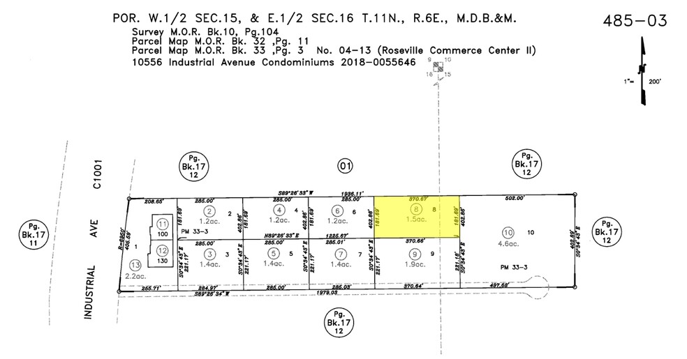 10612 Industrial Ave, Roseville, CA for rent - Plat Map - Image 3 of 10