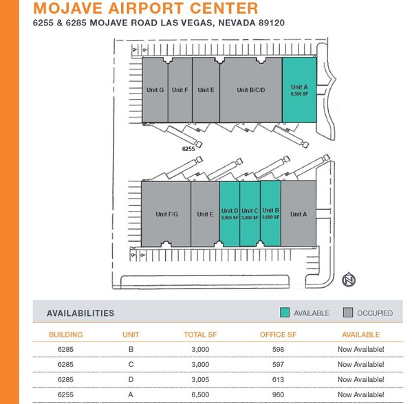 6285 S Mojave Rd, Las Vegas, NV for rent - Site Plan - Image 2 of 4