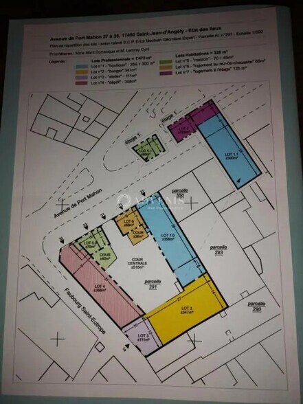 Light Industrial in SAINT-JEAN-D'ANGELY for sale - Site Plan - Image 3 of 3