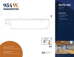 954 W Washington Blvd, Chicago, IL for rent Floor Plan- Image 1 of 2