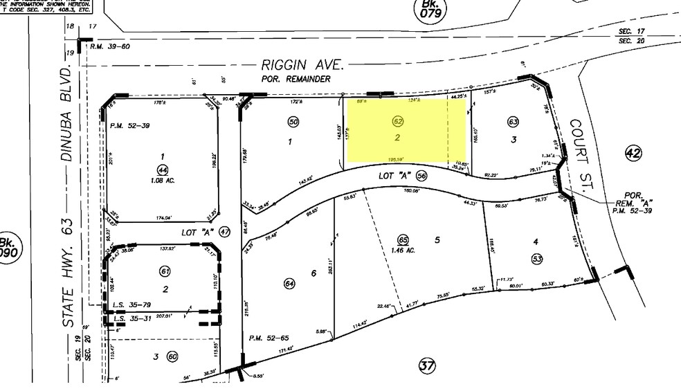 SEQ Riggin & Dinuba Blvd, Visalia, CA for rent - Plat Map - Image 2 of 2