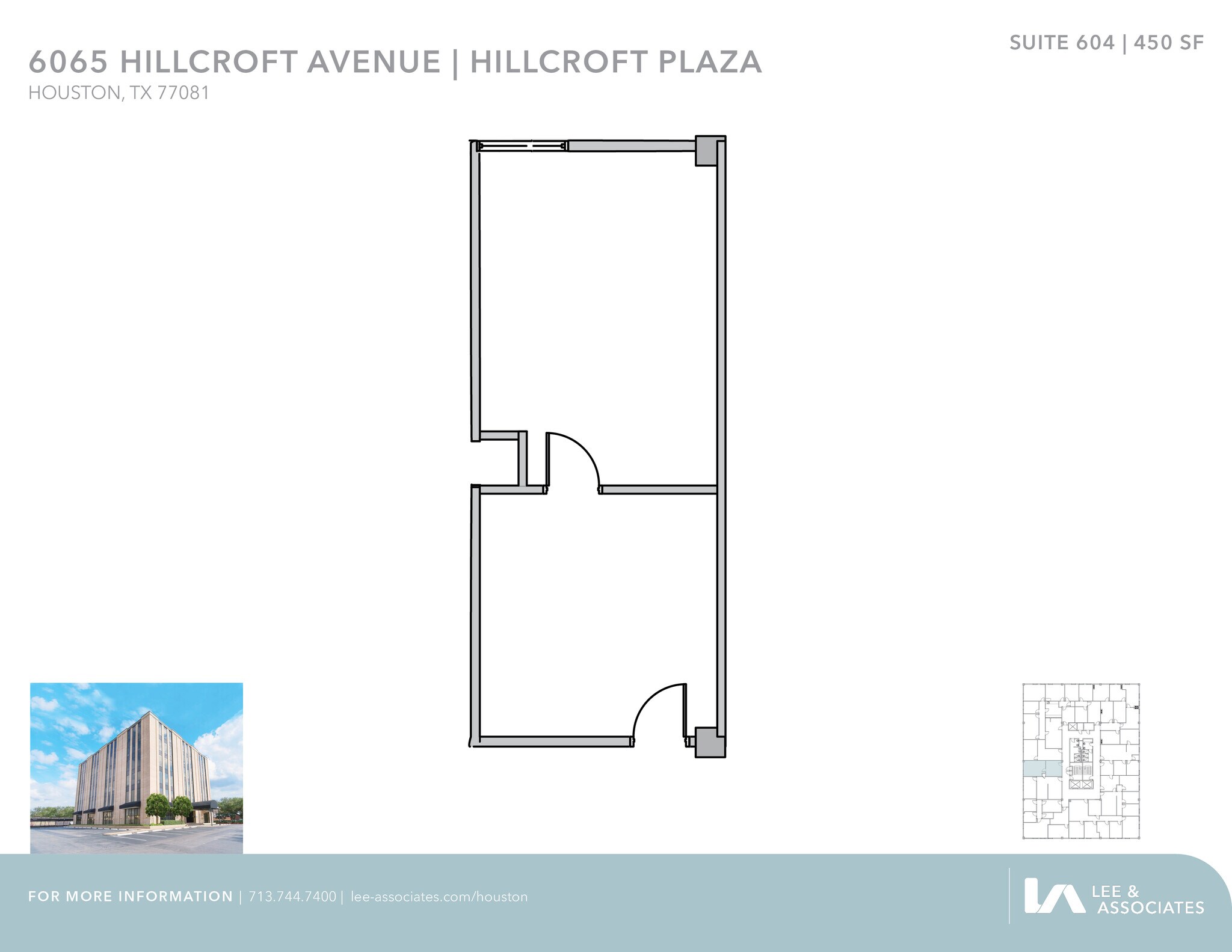 6065 Hillcroft Ave, Houston, TX to rent Floor Plan- Image 1 of 1