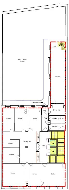 Office in Marseille to rent Floor Plan- Image 1 of 1