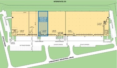 3180-3270 Urbancrest Industrial Dr, Grove City, OH for rent Site Plan- Image 1 of 1