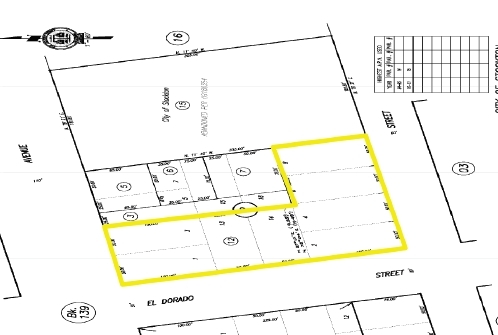 110 E Weber Ave, Stockton, CA for sale - Plat Map - Image 1 of 1