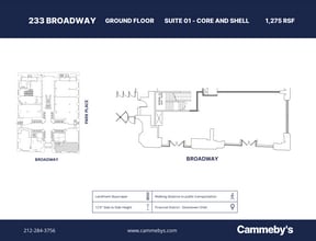 233 Broadway, New York, NY to rent Floor Plan- Image 1 of 1