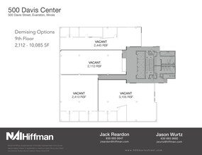 500 Davis St, Evanston, IL for rent Floor Plan- Image 2 of 2