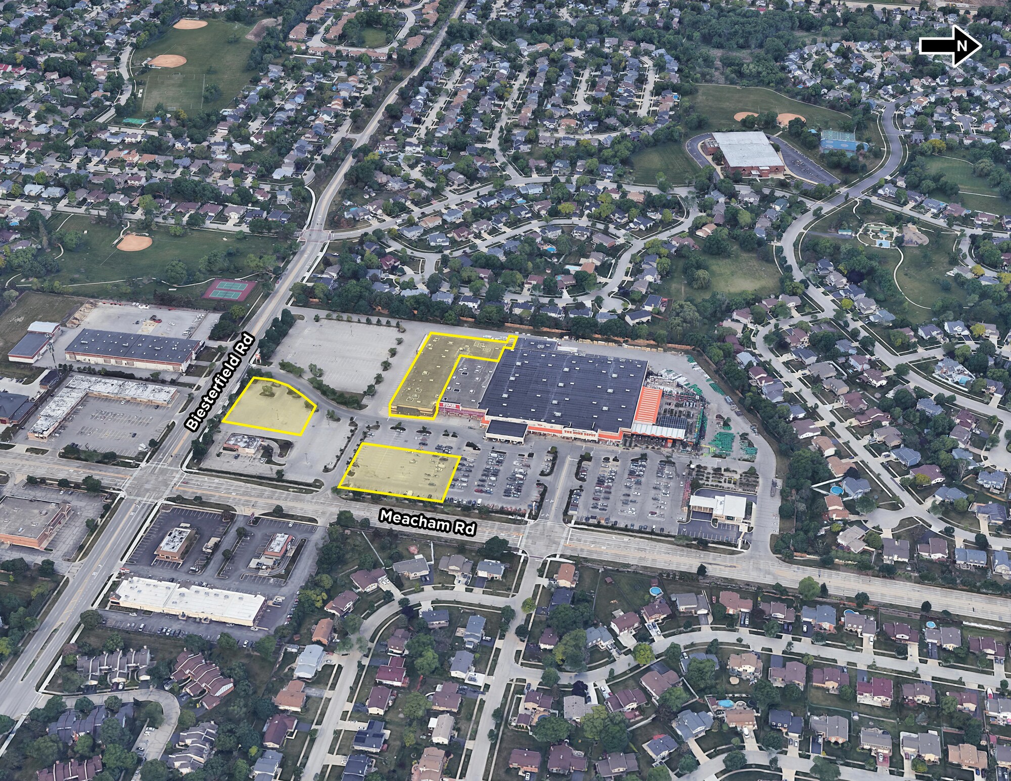 600-620 N Meacham Rd, Elk Grove Village, IL for sale Aerial- Image 1 of 1