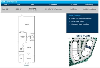 8295 Aero Pl, San Diego, CA for rent Floor Plan- Image 1 of 2