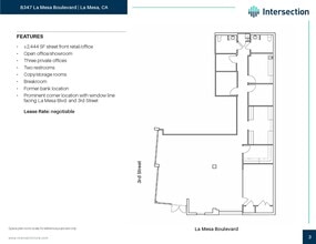 4730 3rd St, La Mesa, CA to rent Floor Plan- Image 1 of 2