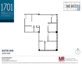 1701 E Woodfield Rd, Schaumburg, IL to rent Floor Plan- Image 1 of 9