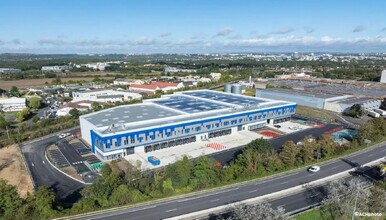 Éragny - Aerial map view