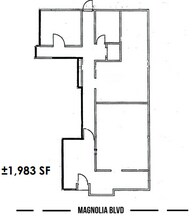 14116-14120 Magnolia Blvd, Sherman Oaks, CA for rent Floor Plan- Image 2 of 2